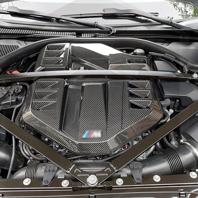 Dry Carbon Fiber S58 Engine Cover for BMW M2/M3/M4 (G80/G81/G82/G83/G87) | Heat-Resistant Lightweight Upgrade