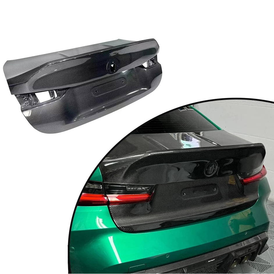 BMW G80 M3 / G8X M4 (G82/G83) — CSL Style Dry Carbon Fiber Trunk Lid | Full Replacement Body Kit