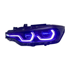 BMW 3 Series F30 Dual Color DRL Full LED headlights.