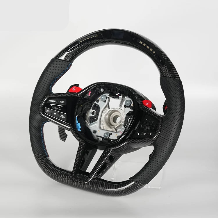 Carbon Fiber & Leather Sports Steering Wheel for BMW G-series