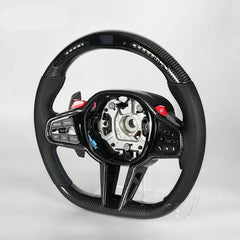 Carbon Fiber & Leather Sports Steering Wheel for BMW G-series