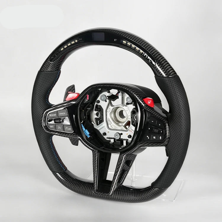 Carbon Fiber & Leather Sports Steering Wheel for BMW G-series