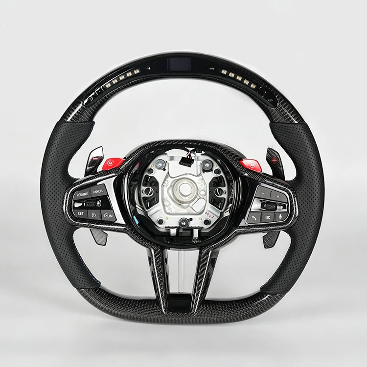 Carbon Fiber & Leather Sports Steering Wheel for BMW G-series