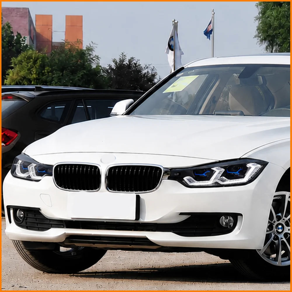 BMW 3 Series F30/F35 (2013–2019) — Gold Eyes OSS Design Headlights | Laser Lens Projector DRL Assembly