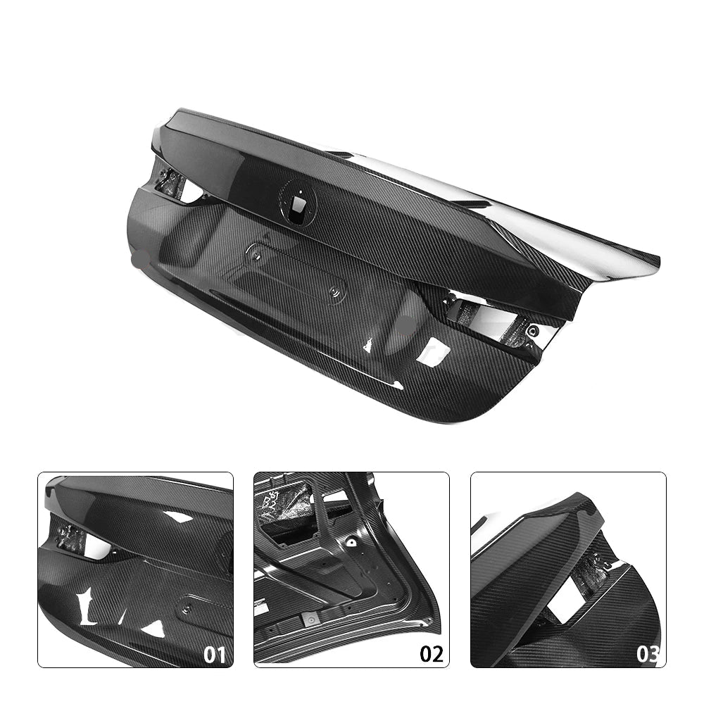 BMW G80 M3 / G8X M4 (G82/G83) — CSL Style Dry Carbon Fiber Trunk Lid | Full Replacement Body Kit