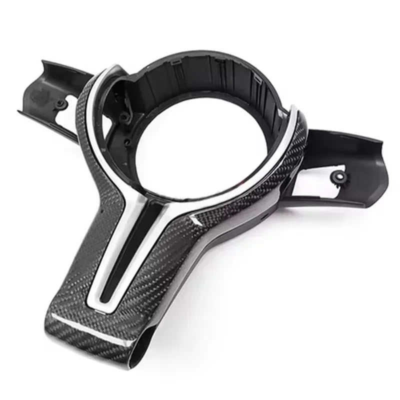 True Carbon Fiber Steering Wheel Trim for BMW F-Series
