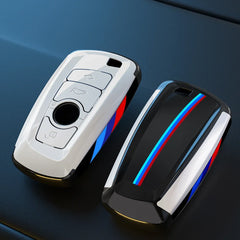 Premium Carbon Fiber Look Key Fob Cover for BMW