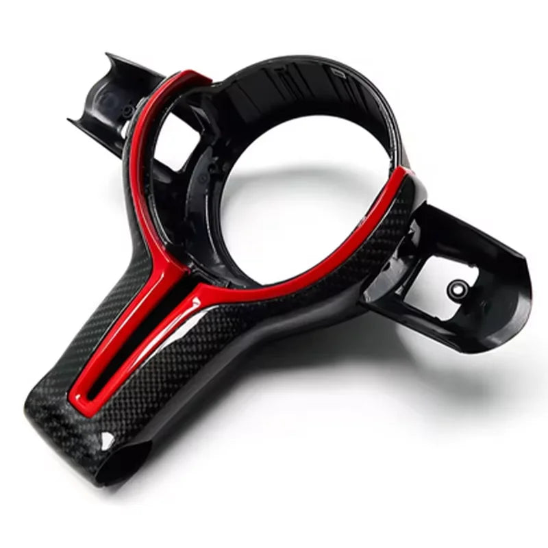 True Carbon Fiber Steering Wheel Trim for BMW F-Series