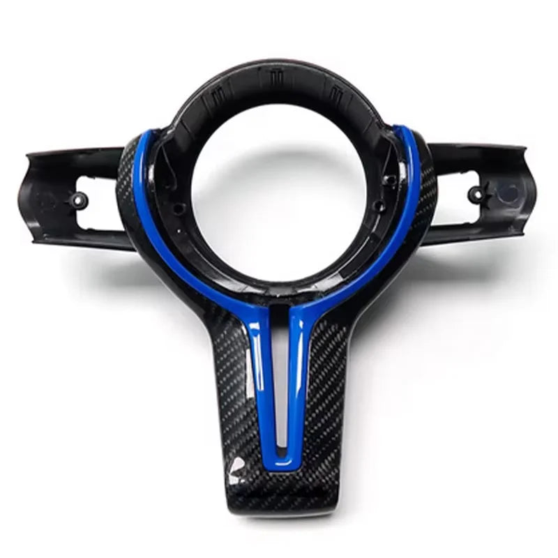 True Carbon Fiber Steering Wheel Trim for BMW F-Series