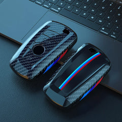 Premium Carbon Fiber Look Key Fob Cover for BMW