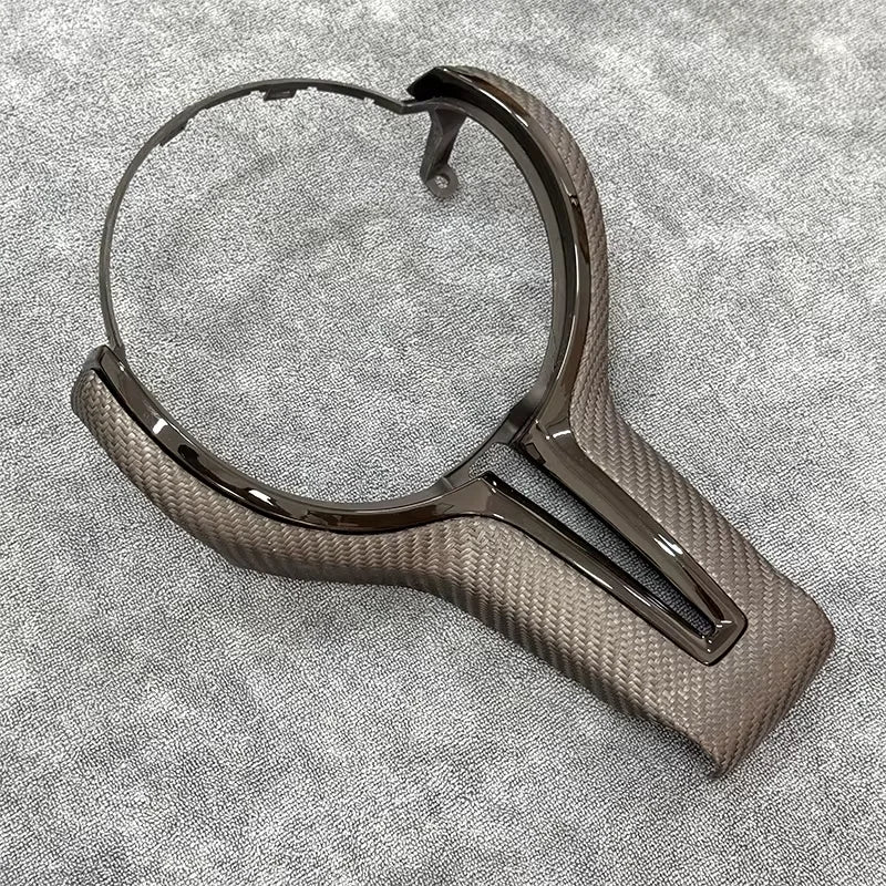 True Carbon Fiber Steering Wheel Trim for BMW F-Series