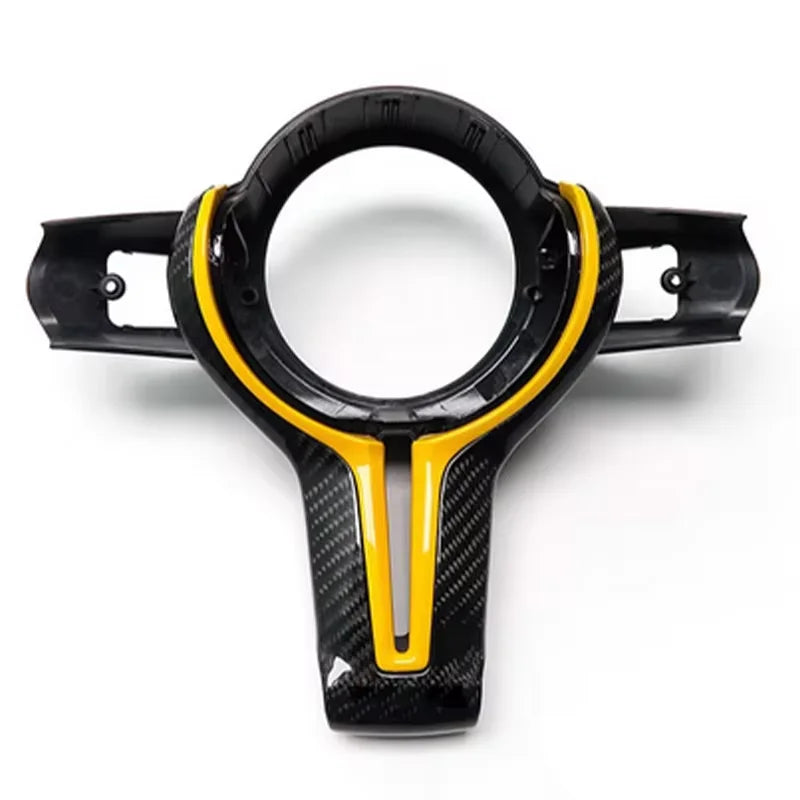 True Carbon Fiber Steering Wheel Trim for BMW F-Series