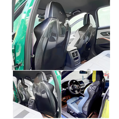 Dry Carbon Fiber Seatback Cover Shell for BMW M3 (G80), M4 (G82), X3M (F97), X4M (F98), M8 (F92)